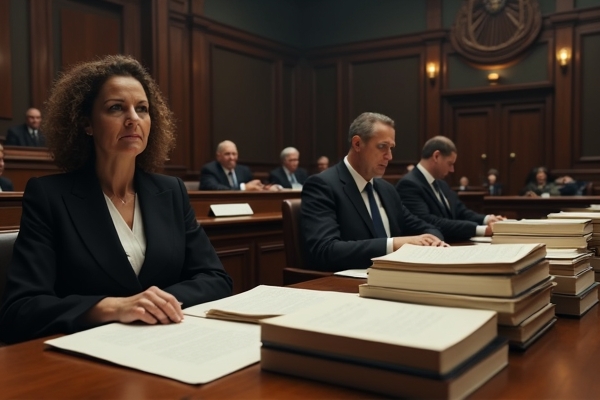 ภาพศาลที่เกี่ยวข้องกับคดีความ Tesla